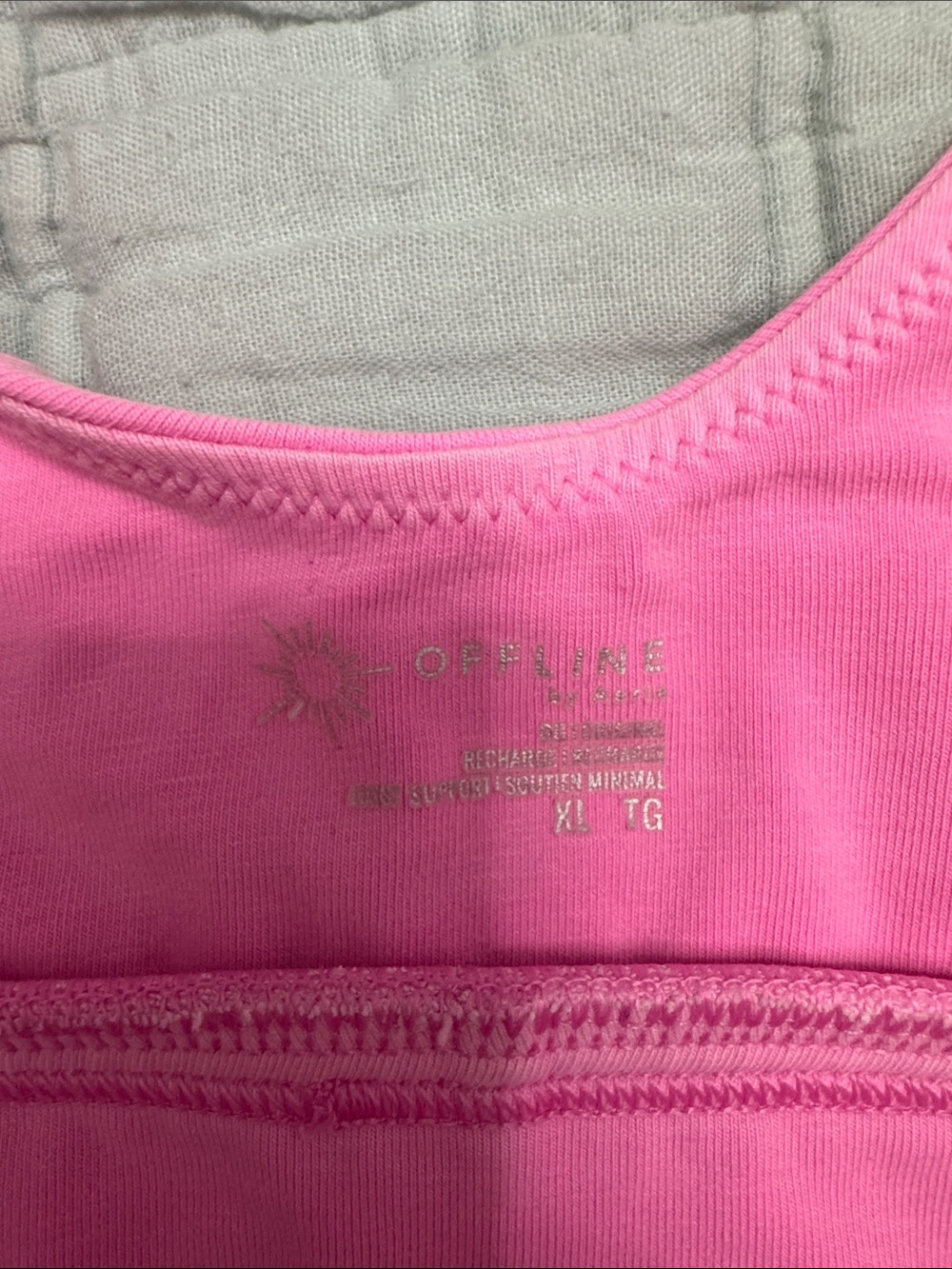 aerie Hot Pink Scoop Support Sports Bralette - Picture 2 of 6